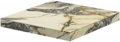 Ступень угловая Del Conca G3ME07RGS Marble Edition Hme 7 Breccia Capraia Gradone Ang. Rett. 33x33 (L-Sx) левая бежевая / серая матовая под мрамор