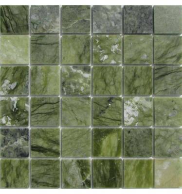 Мозаика FK Marble 30081 Classic Mosaic M068-48-6P 30.5x30.5 зеленая полированная
