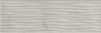 Настенная плитка Eurotile Ceramica 548 BGS2GY Bottega 32.5x100 белая глянцевая рельефная под камень