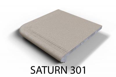 Ступень угловая Элит Бетон Saturn 301 33х33 бежевая глазурованная матовая под камень