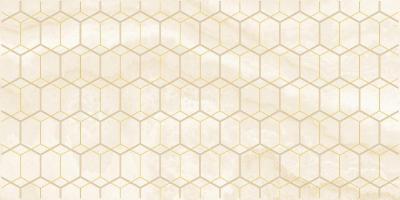 Декоративная плитка Laparet х9999219825 Prime 50x25 бежевая глянцевая геометрия