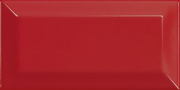Настенная плитка Equipe 14059 Metro 15x7.5 красная лаппатированная моноколор