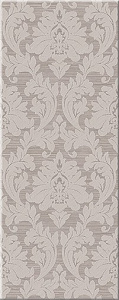 Настенная плитка Azori 503191101 Chateau Mocca 20.1x50.5 коричневая матовая с орнаментом