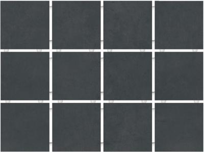 Настенная плитка Kerama Marazzi 1291 Амальфи 40x30 черная глазурованная матовая мозаика