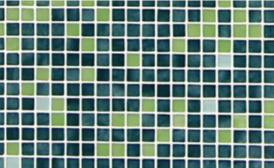 Мозаика Ezarri Растяжка Verde №8 49.5x49.5 зеленая глянцевая