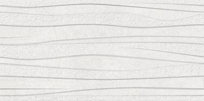 Декоративная плитка Vitra K947822R Newcon 60x30 белая матовая / неполированная 3d узор / волнистая