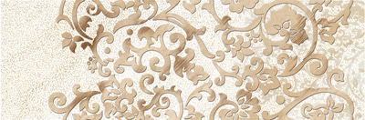 Декоративная плитка Eurotile Ceramica 75 Crystile 89.5x29.5 бежевая / коричневая глянцевая под мрамор