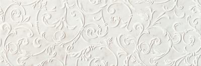 Декоративная плитка Fap Ceramiche fNI2 Roma Diamond Acanto Carrara Duna Inserto 25x75 белая матовая с орнаментом