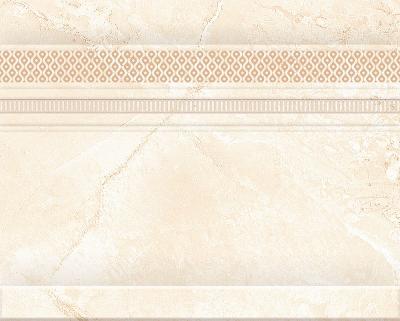 Плинтус Eurotile Ceramica 274 Barcelona 24.5x19.5 бежевый глянцевый с орнаментом
