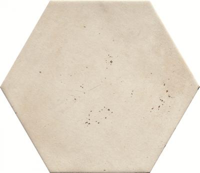 Керамогранит CIR Ceramiche Miami White Rope Esagona 24x27.7 кремовый глазурованный матовый под камень