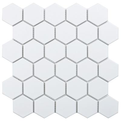 Мозаика Star Mosaic MT31000/LJ5108/IDL1005 / С0002905 Hexagon small White Matt 26.5x27.8 белая матовая моноколор, чип 51x59 мм гексагон