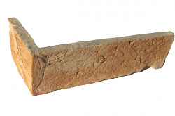 Угловой элемент Zikkurat Эскориал 1-42-01 6x19 песочный рельефный под кирпич