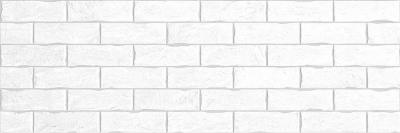 Настенная плитка Delacora WT15BRC00 Brick 75x25.3 белая матовая кирпич
