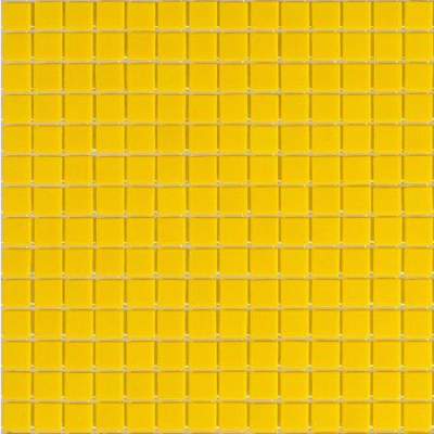Мозаика ROSE MOSAIC A91 Matrix color 3 (размер чипа 20x20 мм) 32.7x32.7 желтая глянцевая моноколор