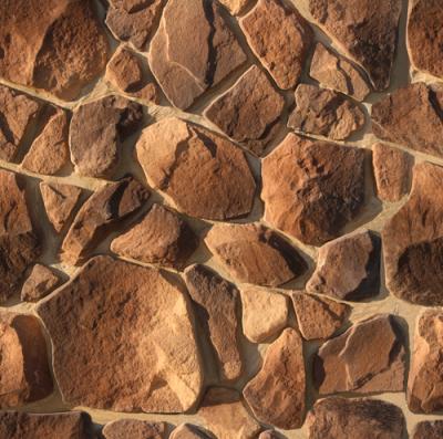 Камень искусственный White Hills 601-40 Рутланд 7x5.5 / 49x38 коричневый рельефный / матовый