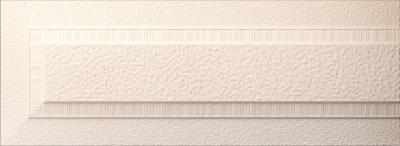 Бордюр Dualgres Cierre Gallery Cream 10x30 кремовый рельефный / матовый 3d узор