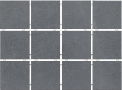 Настенная плитка Kerama Marazzi 1290H Амальфи 40x30 серая глазурованная матовая мозаика