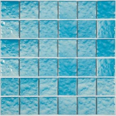 Мозаика NSmosaic PORCELAIN PW4848-22 306х306 голубая глянцевая