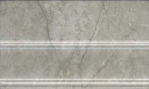 Плинтус Kerama Marazzi FMB033 Кантата 25x15 серый светлый глянцевый под мрамор