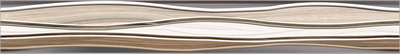 Бордюр ALMA Ceramica BWU53PLS406 Plesso 50x6.7 микс глазурованный глянцевый волнистый