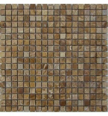Мозаика FK Marble 35536 Classic Mosaic M097-15-8P 30.5x30.5 коричневая полированная