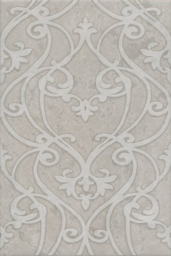 Декор Kerama Marazzi OS\B260\8348 Ферони 20x30 серый матовый под камень / орнамент