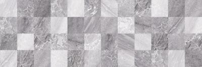 Настенная плитка Laparet 17-30-06-616 х9999114316 Мармара 60x20 серая глазурованная глянцевая / неполированная под мозаику / под мрамор