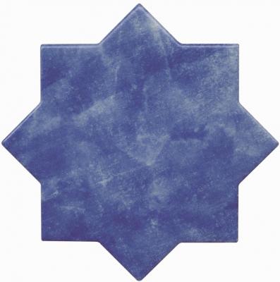 Керамогранит Cevica Becolors Star Electric Blue 13.25x13.25 синий глазурованный матовый моноколор