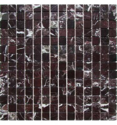 Мозаика FK Marble 35427 Classic Mosaic Rosso Levanto 20-6P 30.5x30.5 коричневая полированная