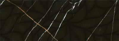 Настенная плитка Eletto Ceramica 508111201 Black&Gold 24.2x70 черная матовая под мрамор