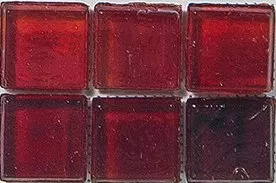 Мозаика Rose Mosaic SJ99 Casablanca / Galaxy 31.8x31.8 красная глянцевая, чип 10x10 квадратный