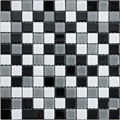 Natural Color palette CPM-16 Стекло белый, серый, черный, поверхность глянцевая 30x30