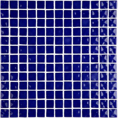 Мозаика Ezarri 2543-Д Ondulato 31.3х49.5 синяя глянцевая