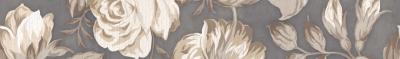 Бордюр LASSELSBERGER CERAMICS 1506-0100 Фиори Гриджо 9х60 серый матовый флористика