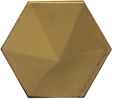 Настенная плитка Equipe 24436 Magical 12.4x10.7 золотая глянцевая 3d узор / моноколор