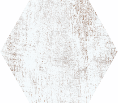 Настенная плитка Harmony 26123 Industry White Hexa/ 17.5x20 белая матовая под дерево