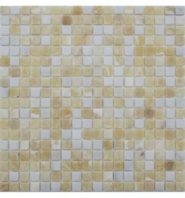 Мозаика FK Marble 35359 Mix Mosaic White Golden Onyx 15-4T 30x30 микс матовая