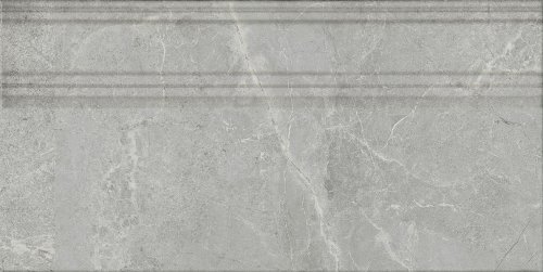 Плинтус Kerama Marazzi FME026R Риальто 20x40 серый глянцевый под мрамор / полосы