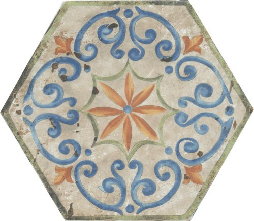Декор Kerama Marazzi HGD\A158\SG2300 Виченца Майолика 20х23.1 бежевый матовый с орнаментом
