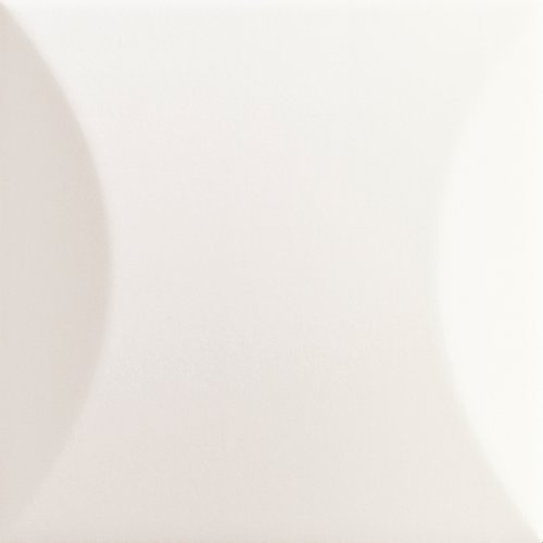 Настенная плитка Ava La Fabbrica 192051 Up Cuscino White  Glossy 10x10 белая глянцевая моноколор выпуклая