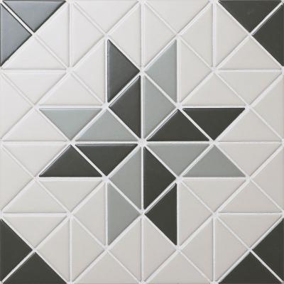 Мозаика Star Mosaic ASTRA OLIVE 25.9x25.9 оливковая матовая, чип 60x40 треугольный