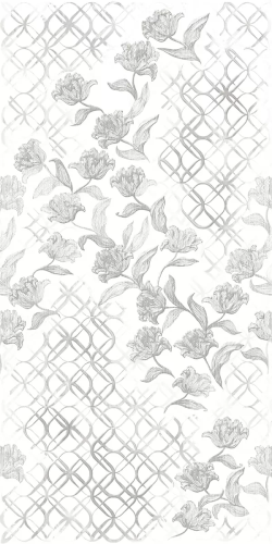 Декор Azori 585072001 MALLORCA GREY 31.5x63 серый матовый флористика