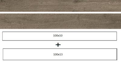 Керамогранит Ragno R5SD Woodreal Tortora 13x100 серый под дерево