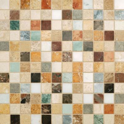 Мозаика Orro mosaic MOSES POL 30.5x30.5 разноцветная матовая, чип 23x23 квадратный