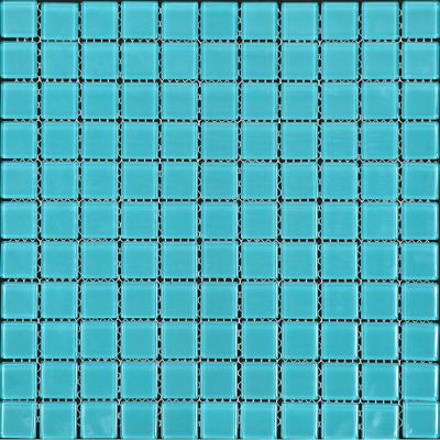 Natural Color palette A-103 Стекло голубой, поверхность глянцевая 30x30