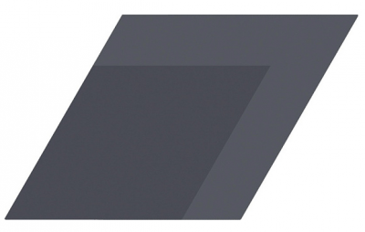 Керамогранит WOW 117360 Flow Diamond Decor Black 14x24 черный глазурованный матовый геометрия (14 вариантов оттенка)