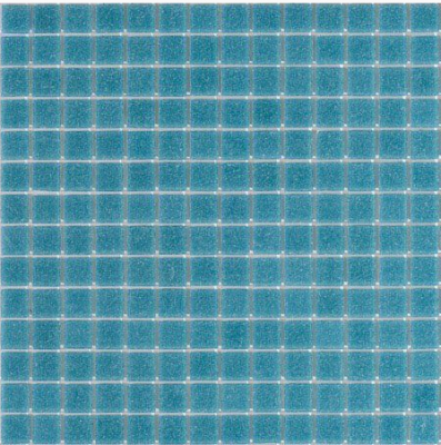 Мозаика ROSE MOSAIC A52 Matrix color 1 (размер чипа 10x10 мм) 31.8x31.8 бирюзовая глянцевая моноколор