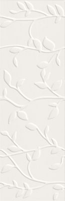 Плитка Winter Vine рельеф белый 29x89 