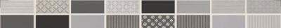Бордюр LASSELSBERGER CERAMICS 1506-0101 Фиори Гриджо 6,5х60 серый матовый мозаика