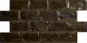 Настенная плитка El Molino 601 Space Oro 33.3x66.6 коричневая глянцевая